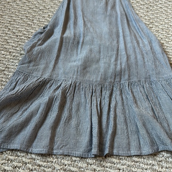 Volcom blue and white spaghetti strap top sz medium tank top women's - Picture 2 of 5